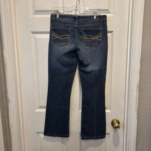 LEI Ashley Low Rise Slim Boot Womens Sz 7 Regular Med Wash Jeans‎ Y2k - Picture 6 of 10